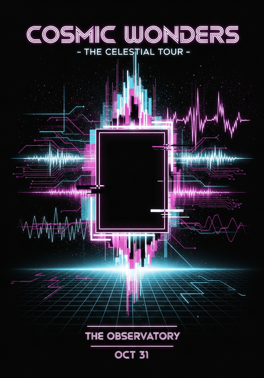 Electronic style poster